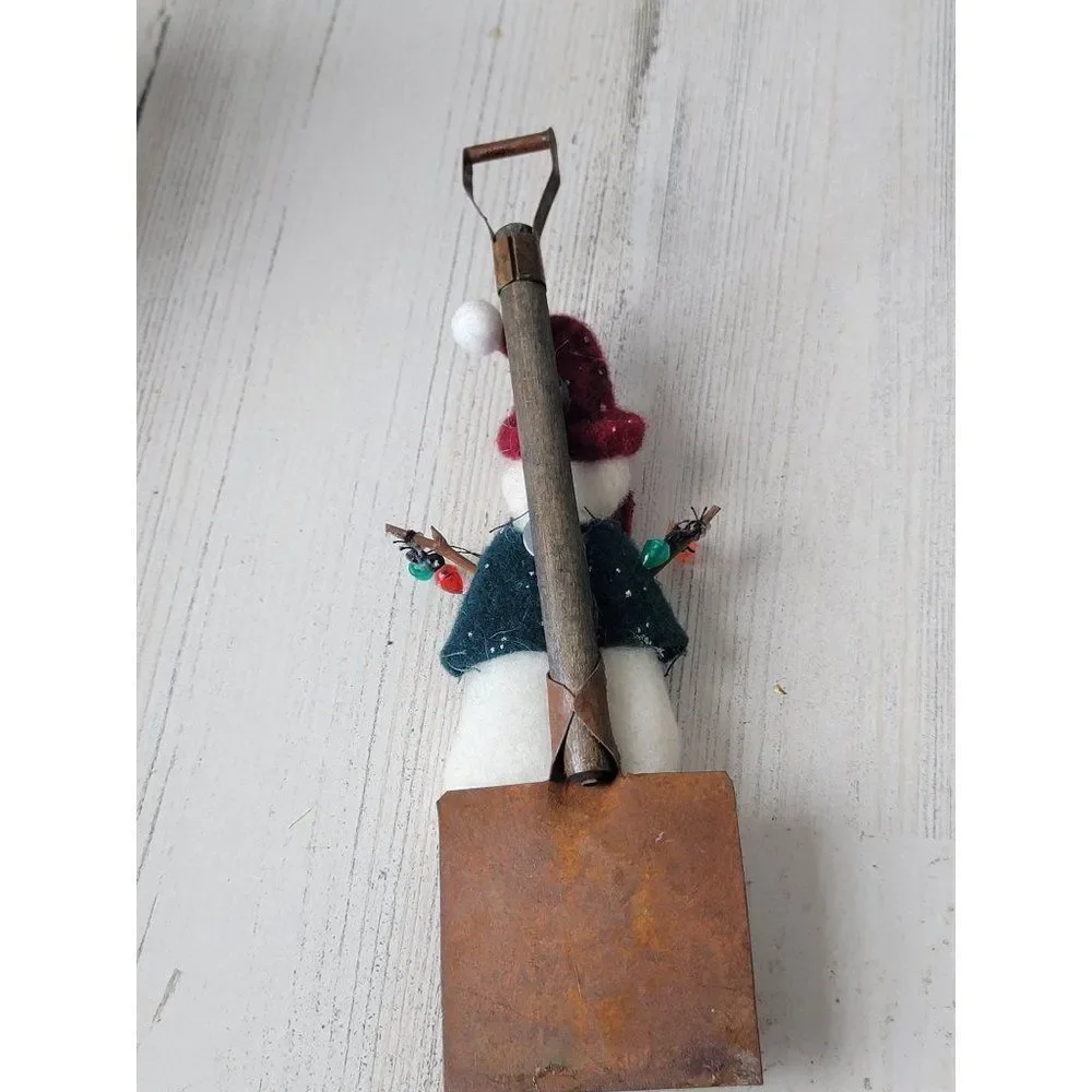 All flakes‎ welcome snowman shovel ornament Xmas decor
